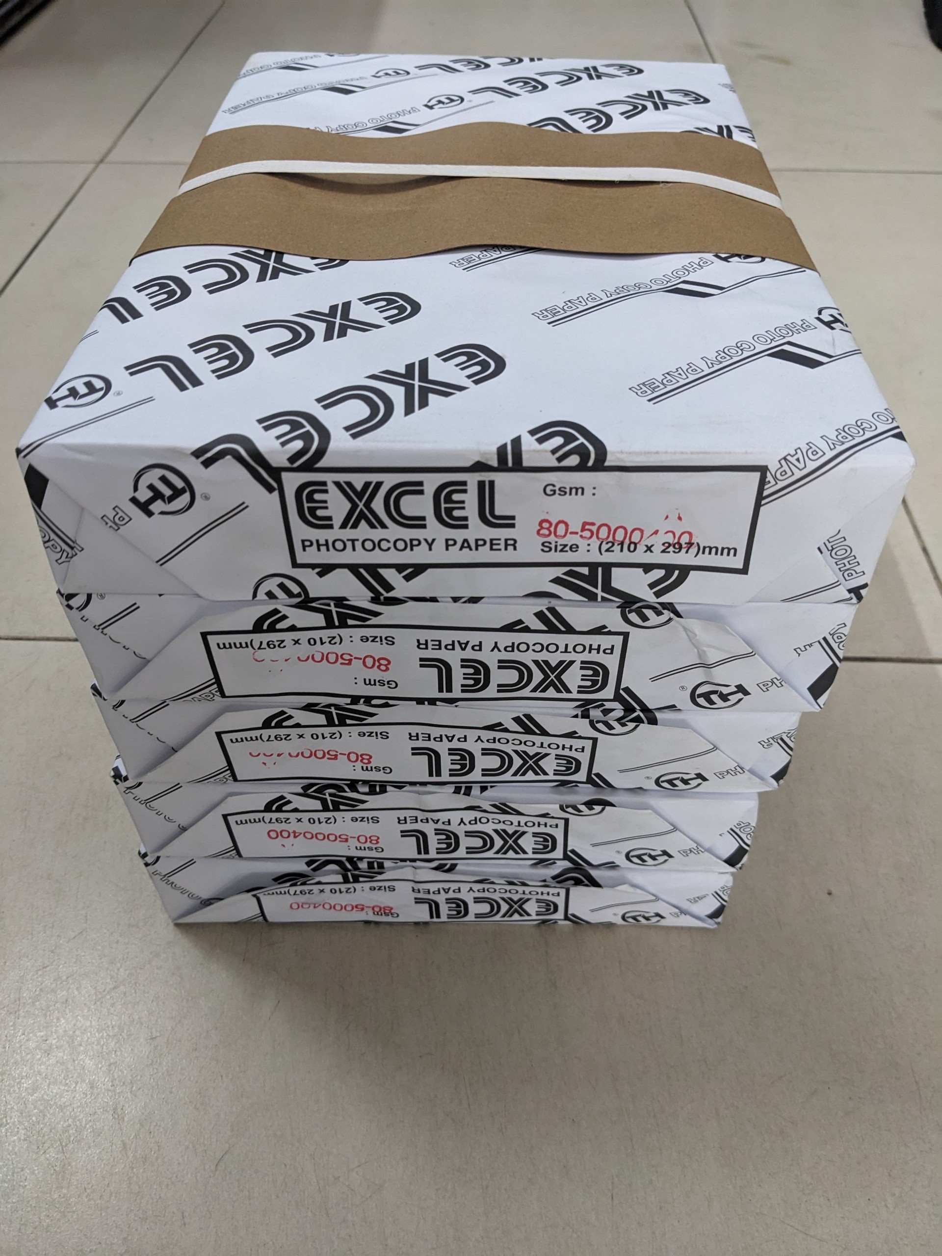 Giấy Excel A4 80gsm