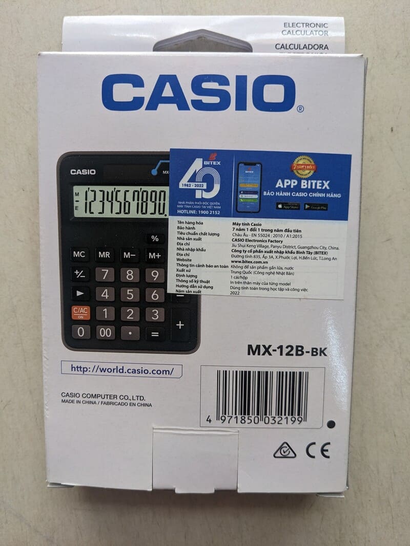 Máy Tính Casio MX-12B