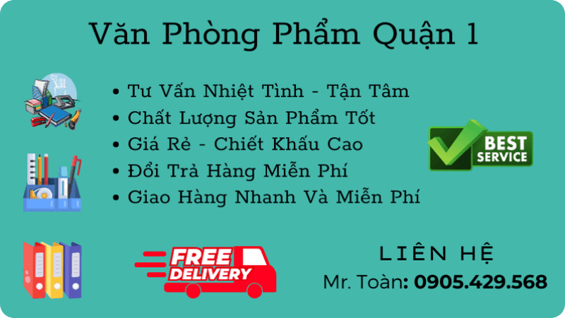 văn phòng phẩm quận 1