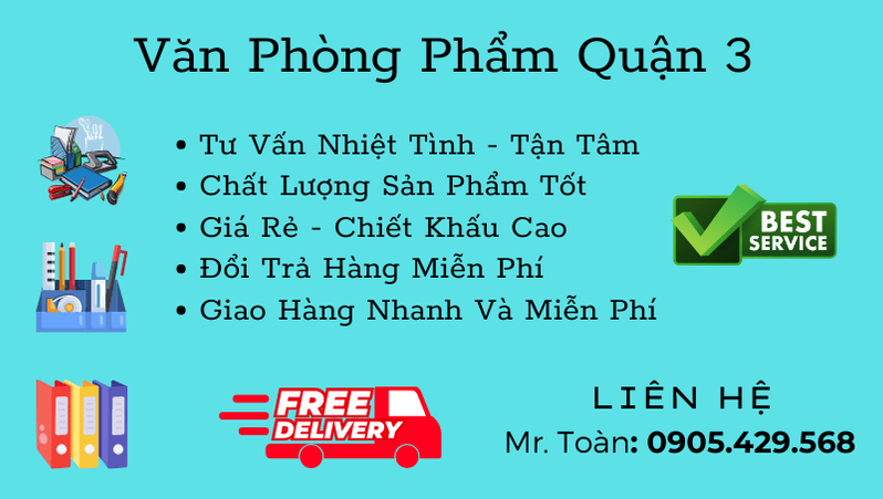 Văn Phòng Phẩm Quận 3